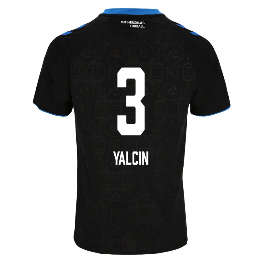 Danxen Bambino Maglia Kerem Yalcin #3 Nero Bianco Rosso Kit Gara Home 2026/27 Maglietta