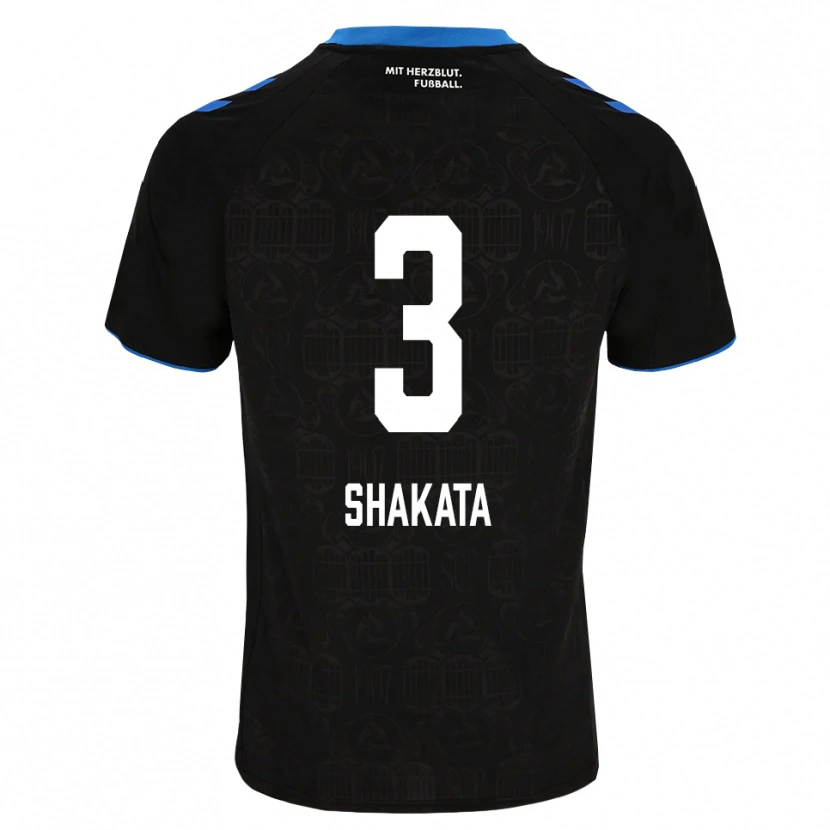 Danxen Bambino Maglia Haruto Shakata #3 Nero Bianco Rosso Kit Gara Home 2026/27 Maglietta