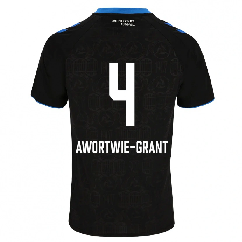 Danxen Bambino Maglia Nyamekye Awortwie-Grant #4 Nero Bianco Rosso Kit Gara Home 2026/27 Maglietta