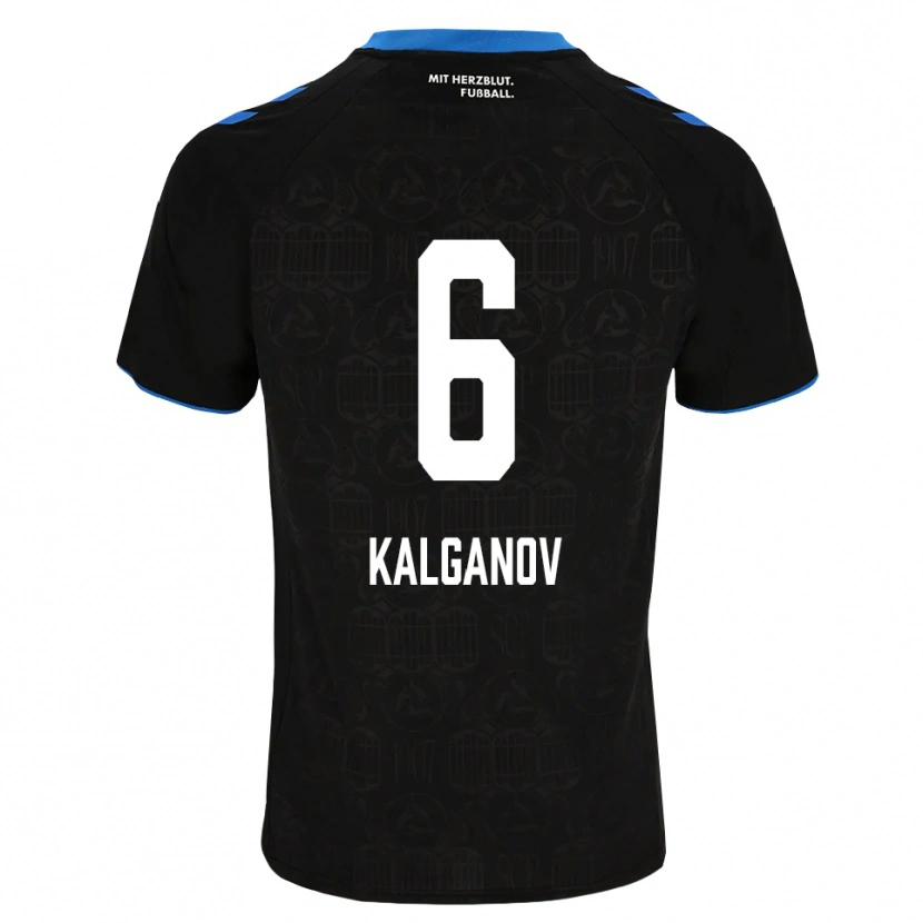 Danxen Bambino Maglia Levin Kalganov #6 Nero Bianco Rosso Kit Gara Home 2026/27 Maglietta