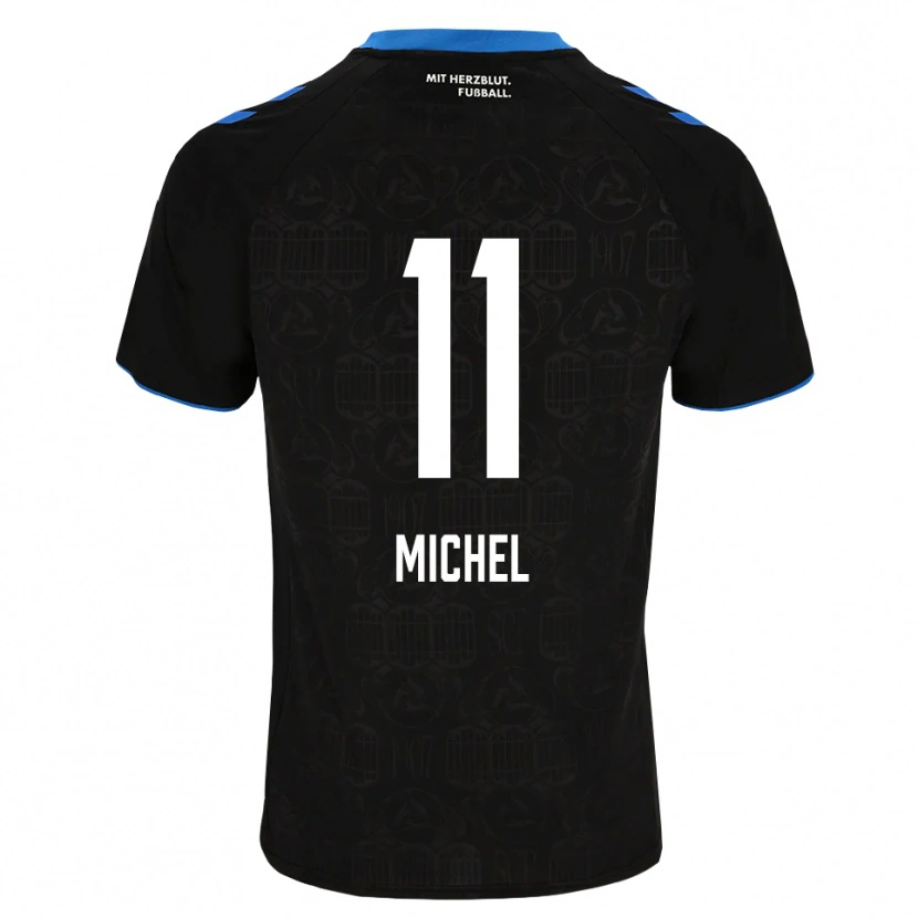 Danxen Bambino Maglia Sven Michel #11 Nero Bianco Rosso Kit Gara Home 2026/27 Maglietta