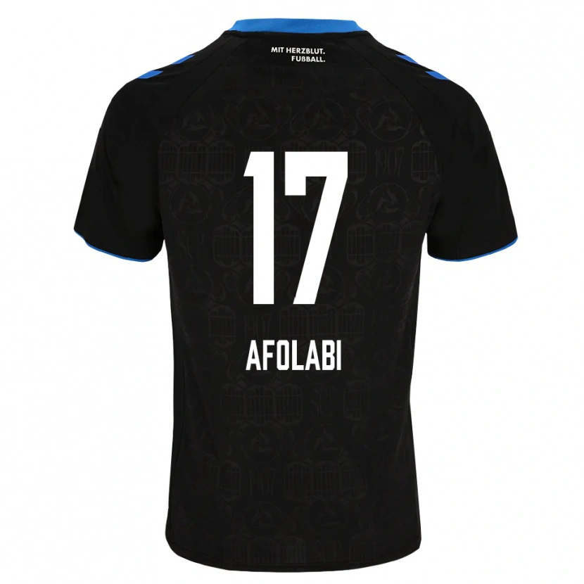 Danxen Bambino Maglia Gentil Afolabi #17 Nero Bianco Rosso Kit Gara Home 2026/27 Maglietta