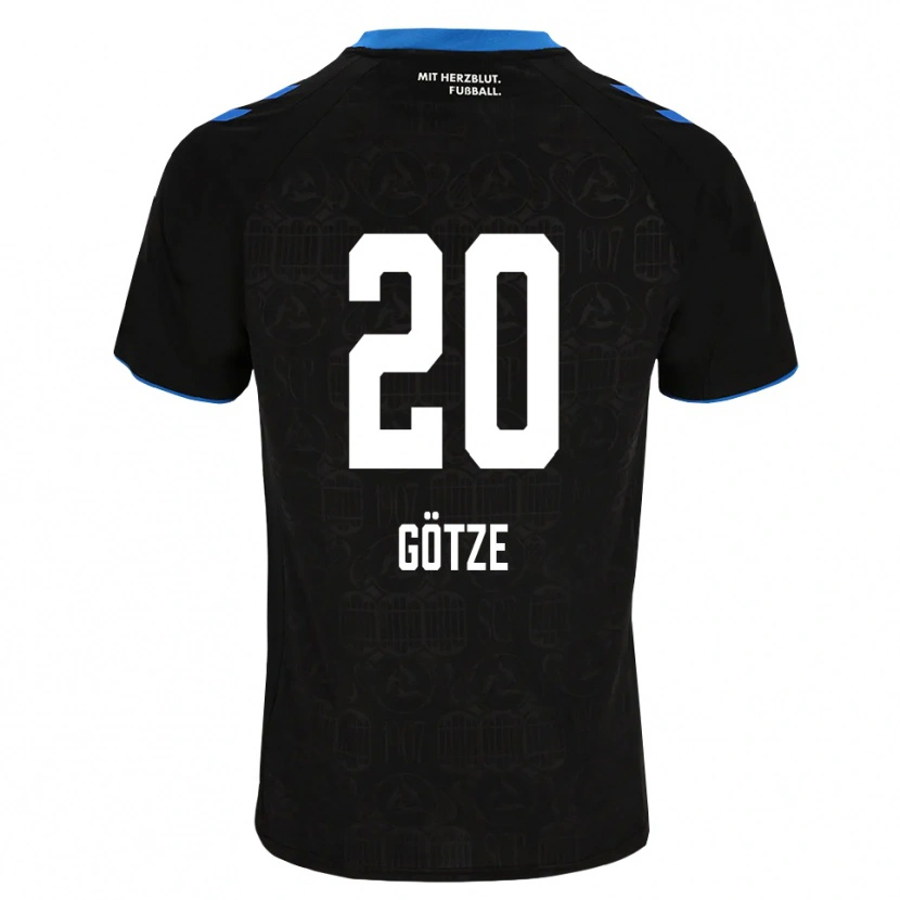Danxen Bambino Maglia Felix Götze #20 Nero Bianco Rosso Kit Gara Home 2026/27 Maglietta