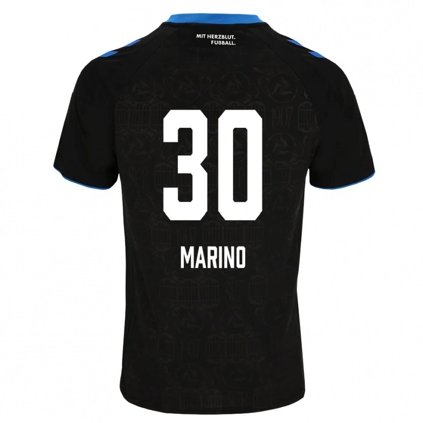 Danxen Bambino Maglia Stefano Marino #30 Nero Bianco Rosso Kit Gara Home 2026/27 Maglietta