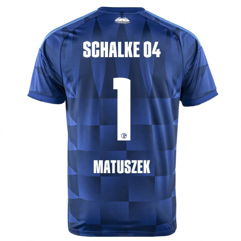 Danxen Bambino Maglia Julia Matuszek #1 Blu Scuro Giallo Bianco Kit Gara Home 2026/27 Maglietta