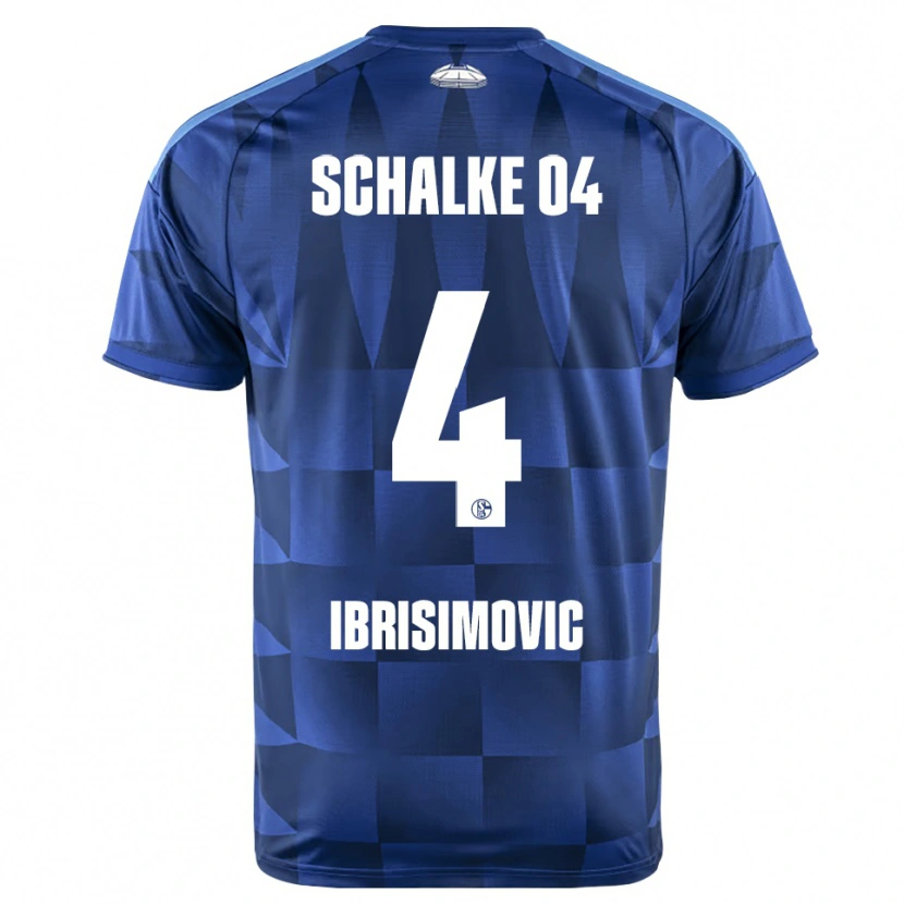Danxen Bambino Maglia Amar Ibrisimovic #4 Blu Scuro Giallo Bianco Kit Gara Home 2026/27 Maglietta