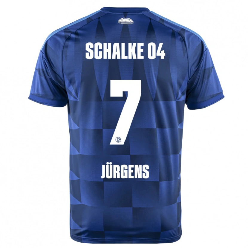 Danxen Bambino Maglia Celina Jürgens #7 Blu Scuro Giallo Bianco Kit Gara Home 2026/27 Maglietta