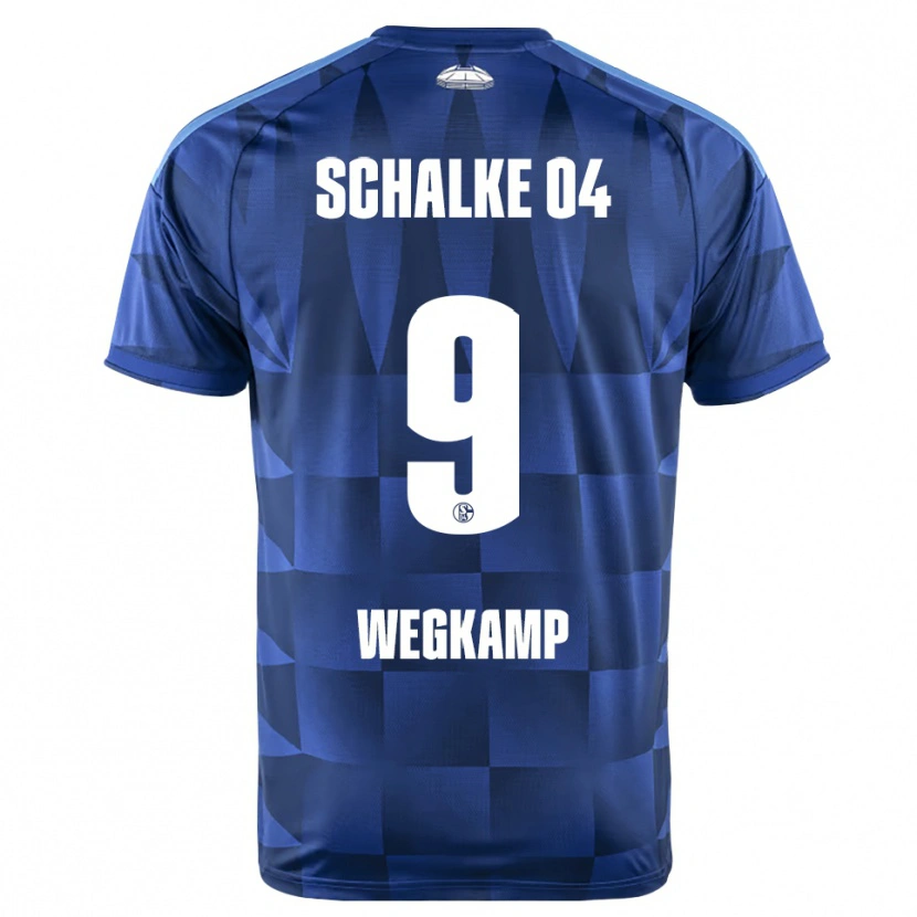 Danxen Bambino Maglia Gerrit Wegkamp #9 Blu Scuro Giallo Bianco Kit Gara Home 2026/27 Maglietta