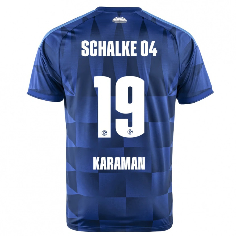 Danxen Bambino Maglia Kenan Karaman #19 Blu Scuro Giallo Bianco Kit Gara Home 2026/27 Maglietta