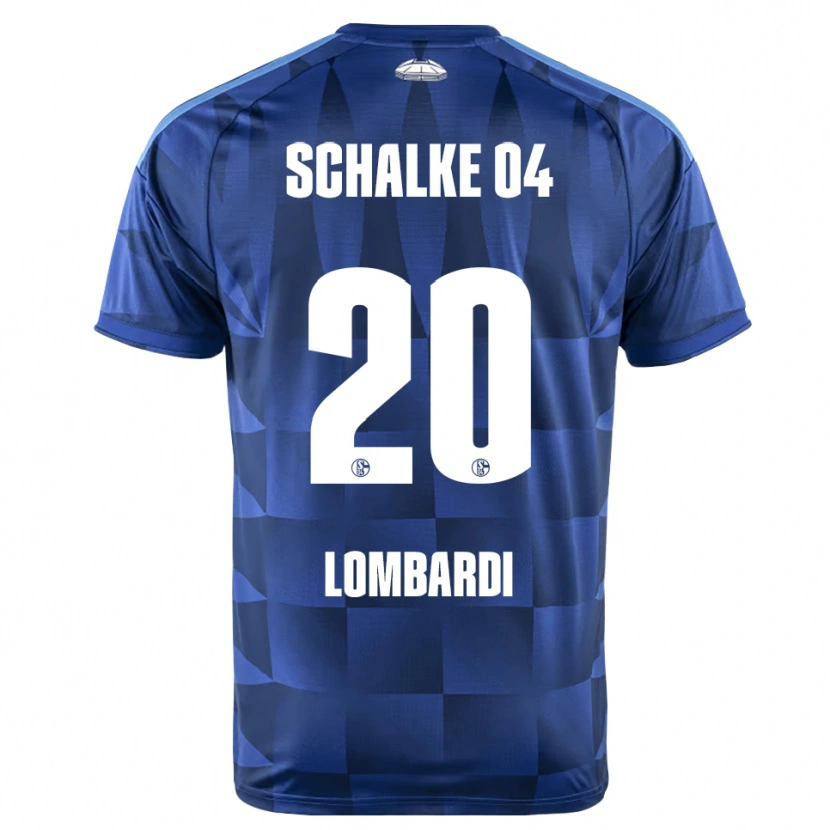 Danxen Bambino Maglia Antonio Lombardi #20 Blu Scuro Giallo Bianco Kit Gara Home 2026/27 Maglietta