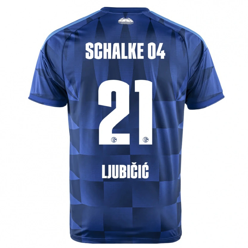 Danxen Bambino Maglia Dejan Ljubicic #21 Blu Scuro Giallo Bianco Kit Gara Home 2026/27 Maglietta