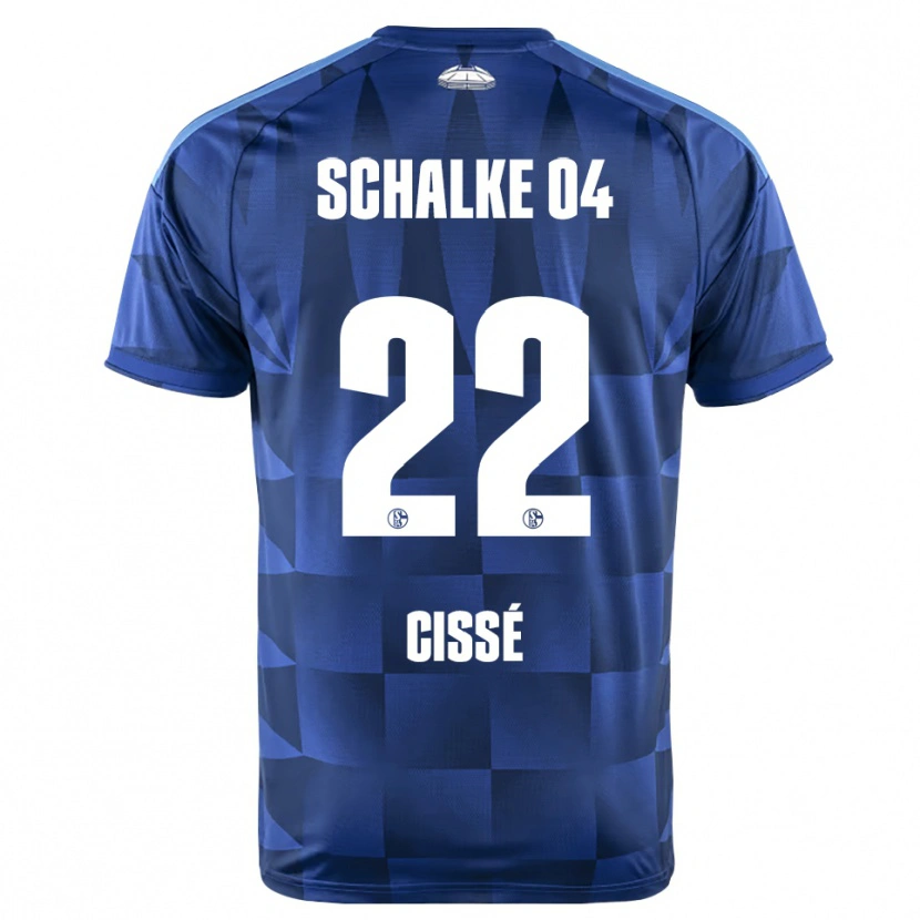 Danxen Bambino Maglia Ibrahima Cissé #22 Blu Scuro Giallo Bianco Kit Gara Home 2026/27 Maglietta