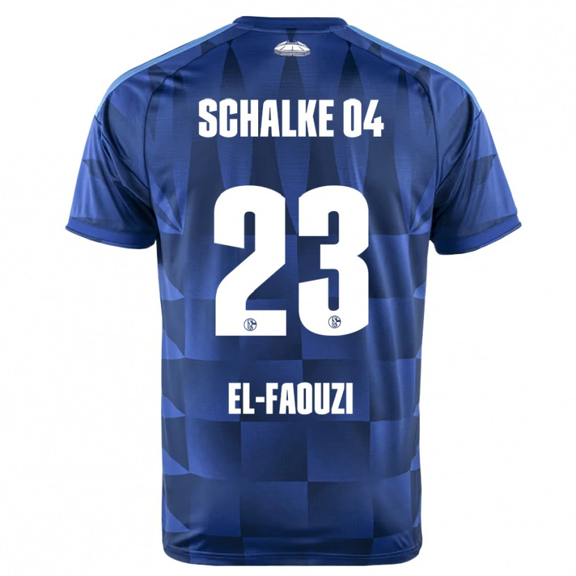 Danxen Bambino Maglia Soufiane El-Faouzi #23 Blu Scuro Giallo Bianco Kit Gara Home 2026/27 Maglietta