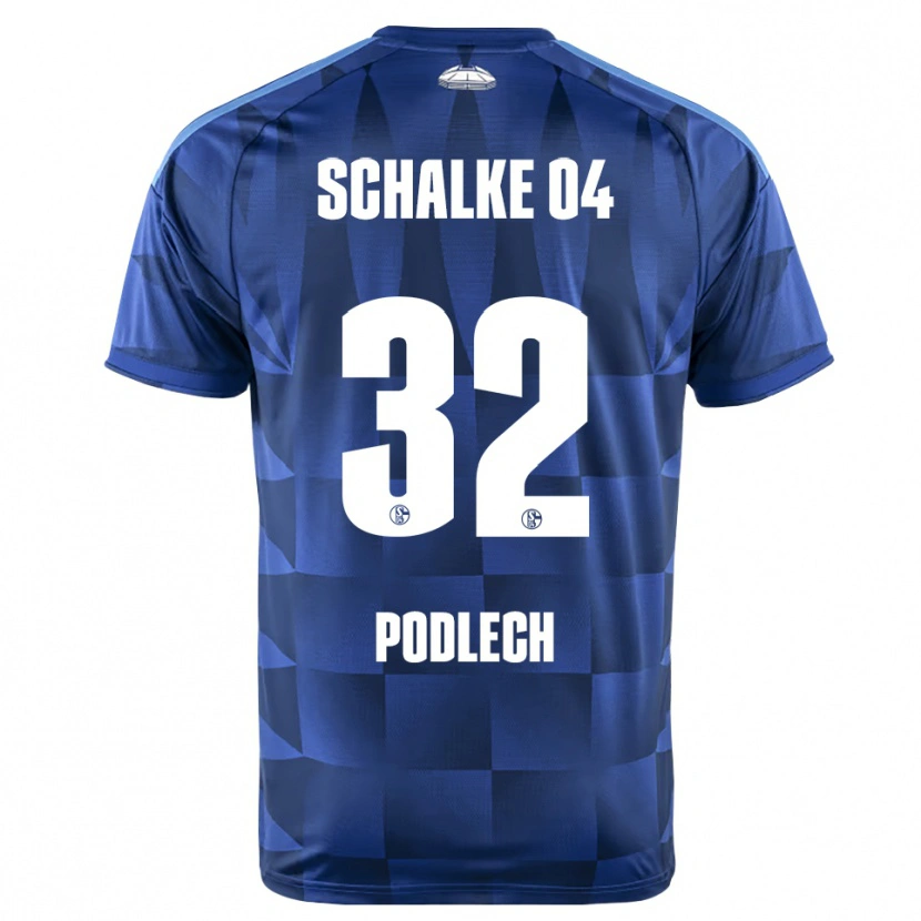 Danxen Bambino Maglia Luca Podlech #32 Blu Scuro Giallo Bianco Kit Gara Home 2026/27 Maglietta