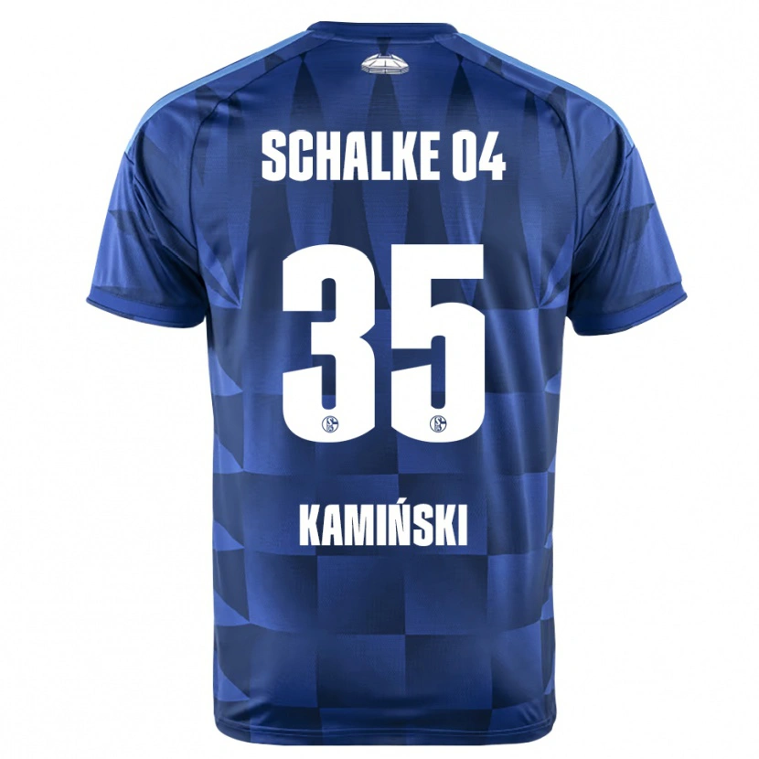 Danxen Bambino Maglia Marcin Kaminski #35 Blu Scuro Giallo Bianco Kit Gara Home 2026/27 Maglietta