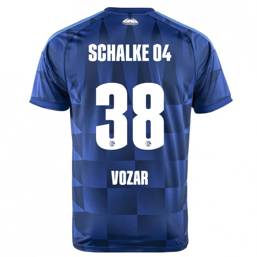 Danxen Bambino Maglia Luca Vozar #38 Blu Scuro Giallo Bianco Kit Gara Home 2026/27 Maglietta