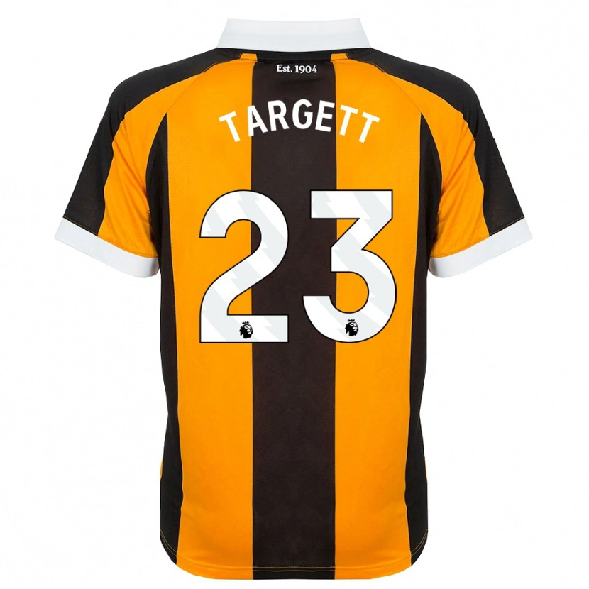 Danxen Bambino Maglia Matt Targett #23 Arancione Nero Bianco Kit Gara Home 2026/27 Maglietta