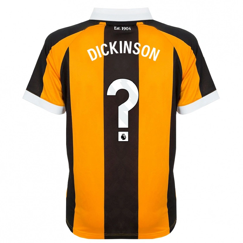 Danxen Bambino Maglia George Dickinson #0 Arancione Nero Bianco Kit Gara Home 2026/27 Maglietta