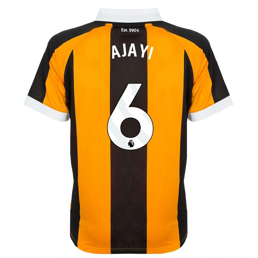 Danxen Bambino Maglia Semi Ajayi #6 Arancione Nero Bianco Kit Gara Home 2026/27 Maglietta