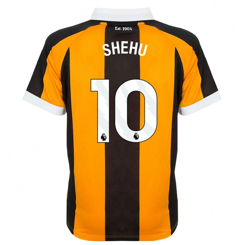 Danxen Bambino Maglia Aidon Shehu #10 Arancione Nero Bianco Kit Gara Home 2026/27 Maglietta