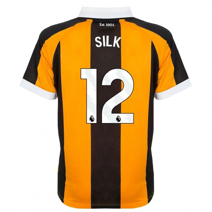 Danxen Bambino Maglia Reuben Silk #12 Arancione Nero Bianco Kit Gara Home 2026/27 Maglietta