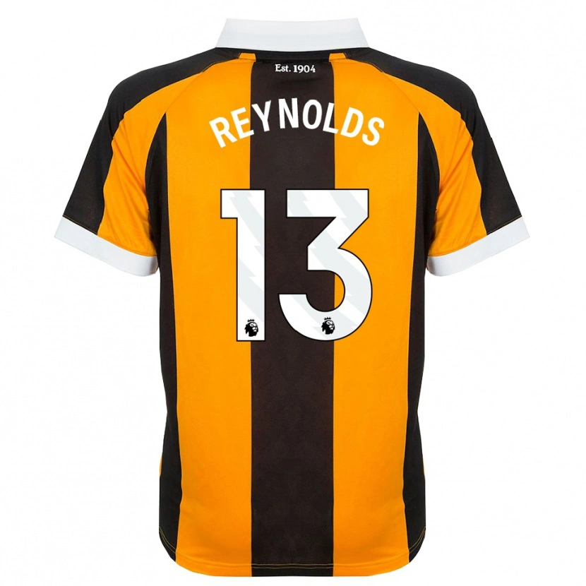 Danxen Bambino Maglia Kerr Reynolds #13 Arancione Nero Bianco Kit Gara Home 2026/27 Maglietta