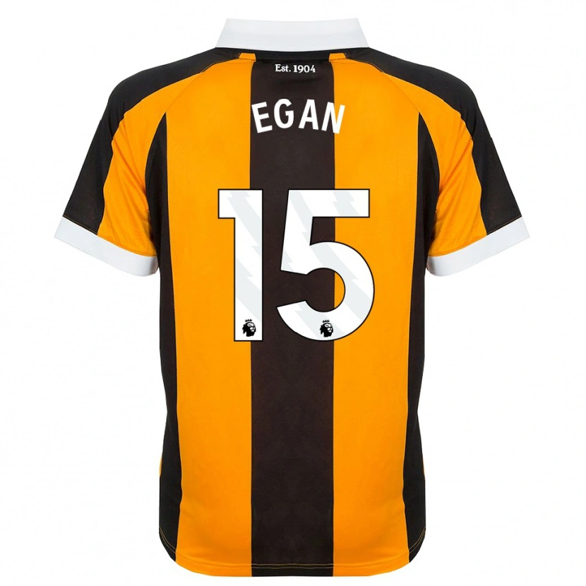Danxen Bambino Maglia John Egan #15 Arancione Nero Bianco Kit Gara Home 2026/27 Maglietta