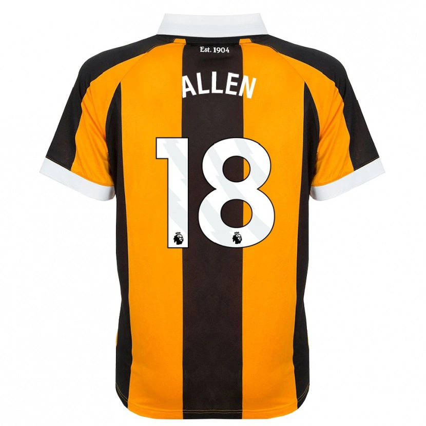 Danxen Bambino Maglia Aaliyah Allen #18 Arancione Nero Bianco Kit Gara Home 2026/27 Maglietta