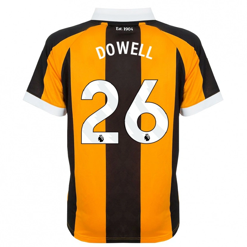 Danxen Bambino Maglia Kieran Dowell #26 Arancione Nero Bianco Kit Gara Home 2026/27 Maglietta