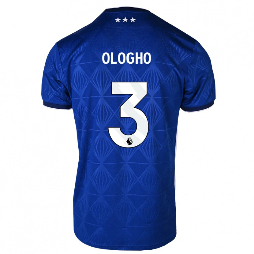 Danxen Bambino Maglia Daniel Ologho #3 Blu Medio Bianco Rosso Kit Gara Home 2026/27 Maglietta