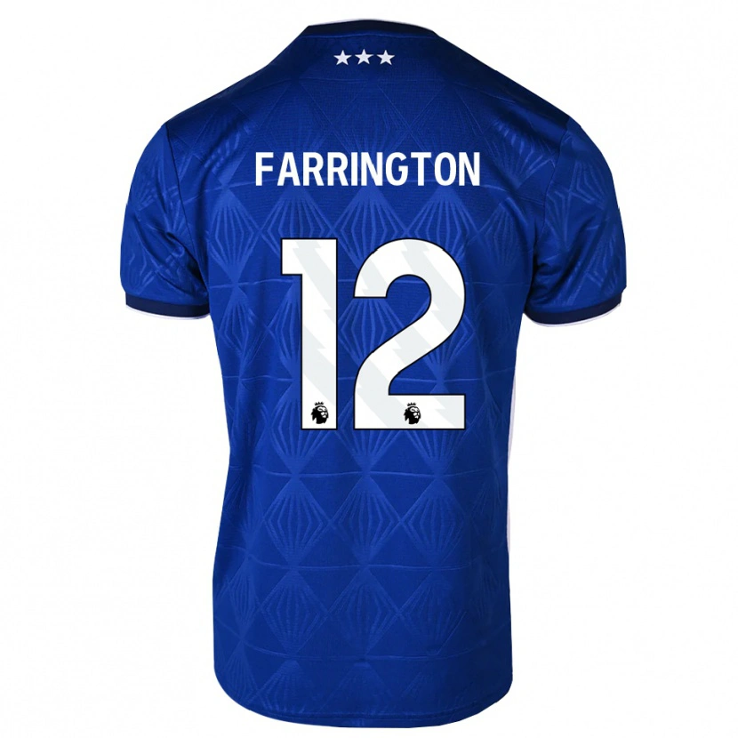 Danxen Bambino Maglia Noah Farrington #12 Blu Medio Bianco Rosso Kit Gara Home 2026/27 Maglietta