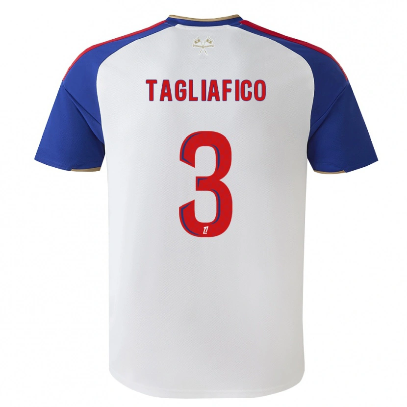 Danxen Bambino Maglia Nicolás Tagliafico #3 Blu Reale Rosso Bianco Kit Gara Home 2026/27 Maglietta