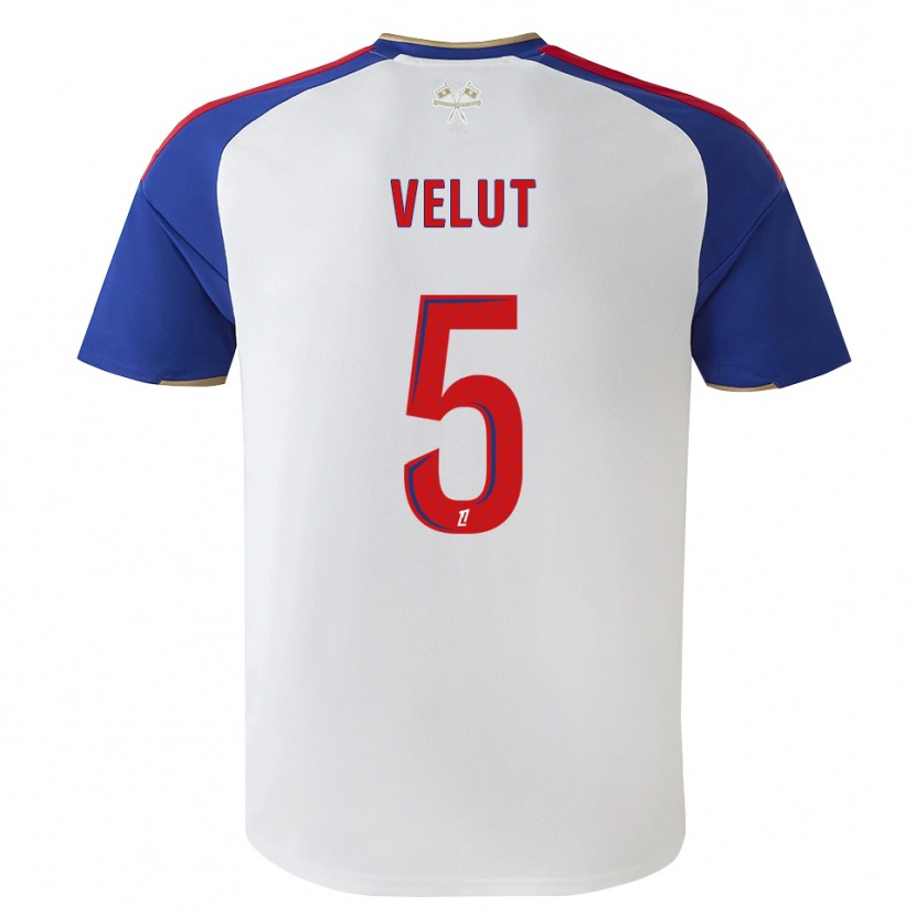 Danxen Bambino Maglia Nolan Velut #5 Blu Reale Rosso Bianco Kit Gara Home 2026/27 Maglietta