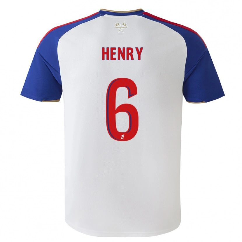 Danxen Bambino Maglia Amandine Henry #6 Blu Reale Rosso Bianco Kit Gara Home 2026/27 Maglietta