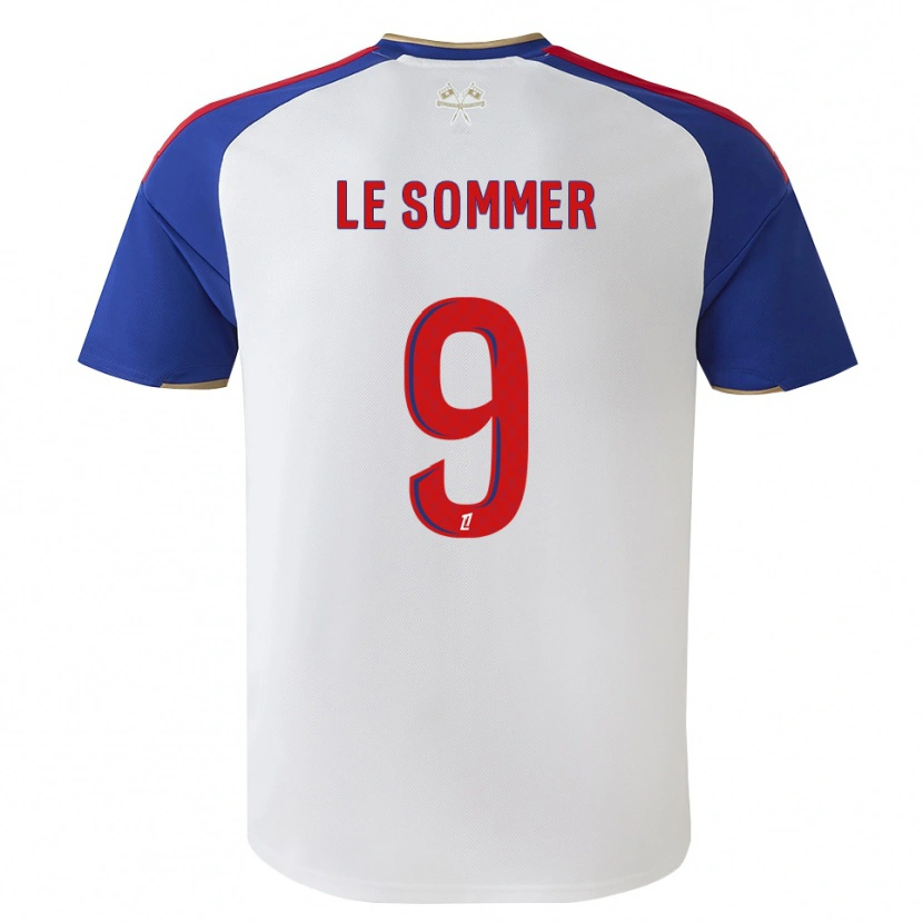 Danxen Bambino Maglia Eugenie Le Sommer #9 Blu Reale Rosso Bianco Kit Gara Home 2026/27 Maglietta