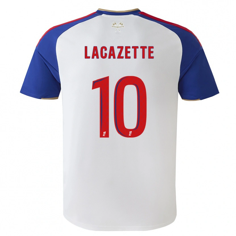 Danxen Bambino Maglia Alexandre Lacazette #10 Blu Reale Rosso Bianco Kit Gara Home 2026/27 Maglietta