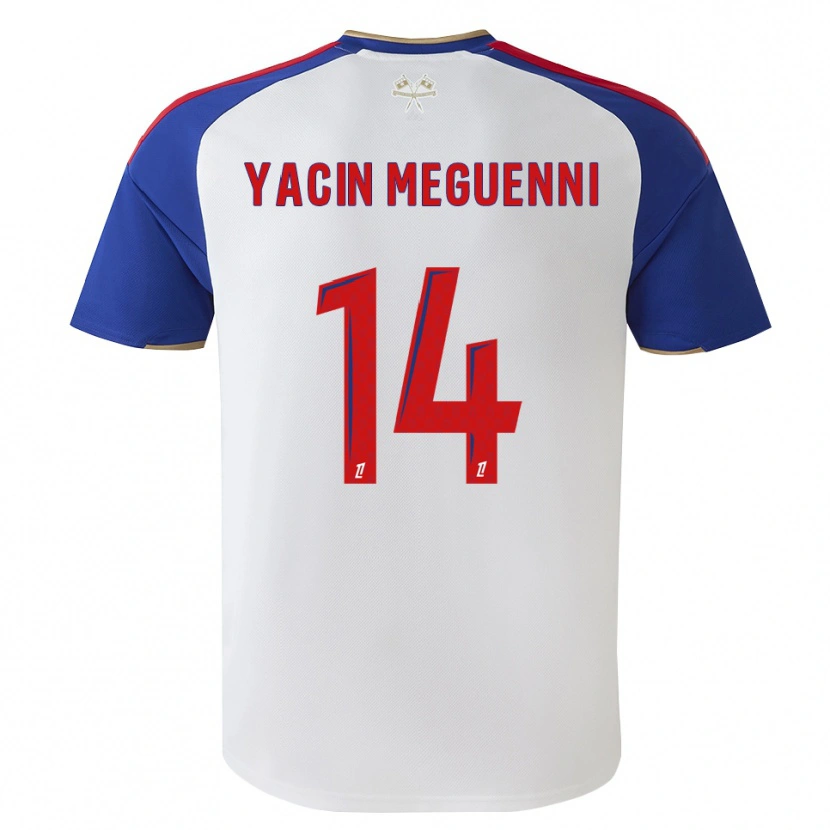 Danxen Bambino Maglia Mohamed Yacin Meguenni #14 Blu Reale Rosso Bianco Kit Gara Home 2026/27 Maglietta