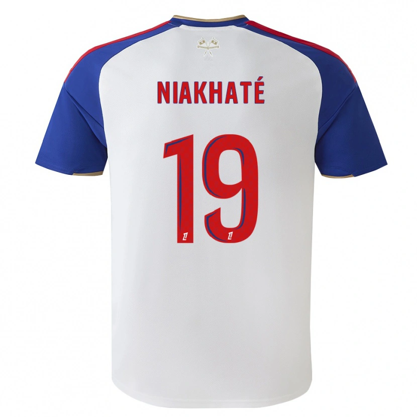 Danxen Bambino Maglia Moussa Niakhaté #19 Blu Reale Rosso Bianco Kit Gara Home 2026/27 Maglietta