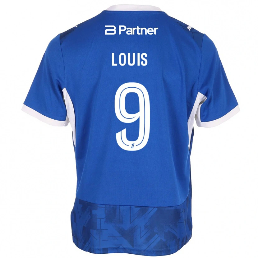Danxen Bambino Maglia Thémis Louis #9 Blu Medio Bianco Kit Gara Home 2026/27 Maglietta