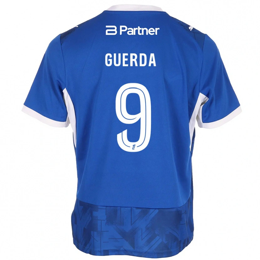 Danxen Bambino Maglia Rylan Guerda #9 Blu Medio Bianco Kit Gara Home 2026/27 Maglietta