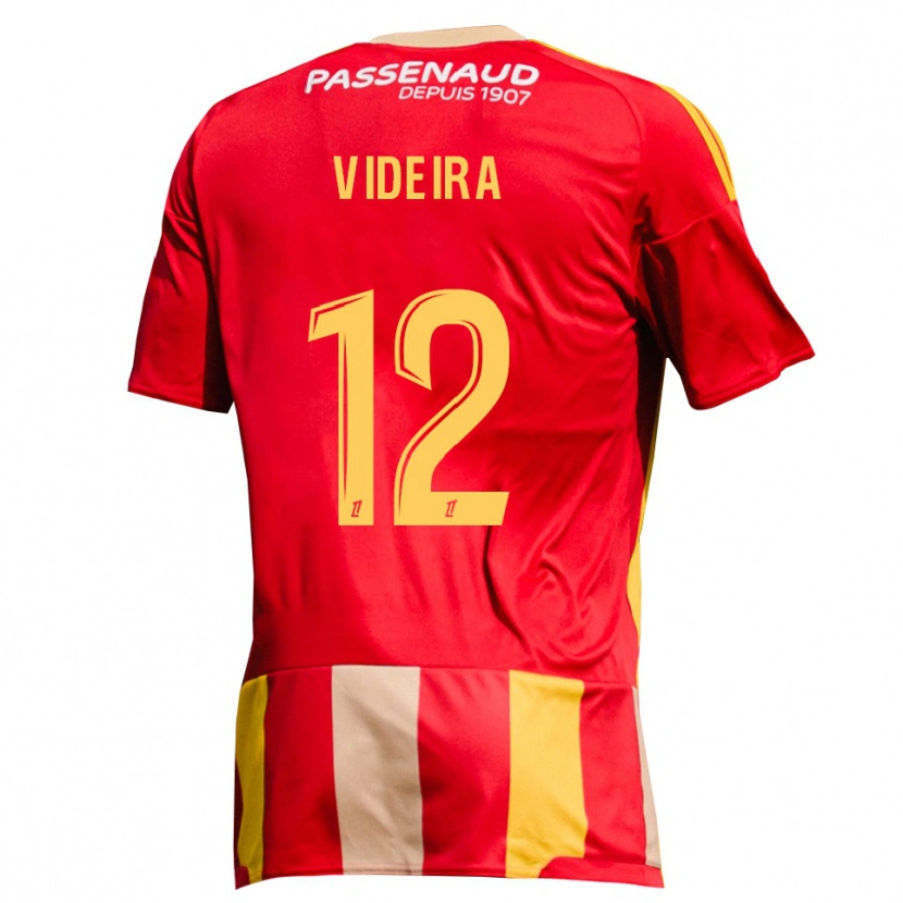 Danxen Bambino Maglia Lenny Videira #12 Giallo Rosso Verde Kit Gara Home 2026/27 Maglietta