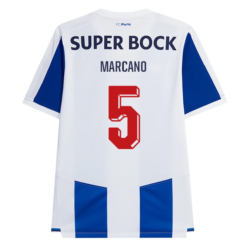 Danxen Bambino Maglia Ivan Marcano #5 Blu Bianco Rosso Kit Gara Home 2026/27 Maglietta