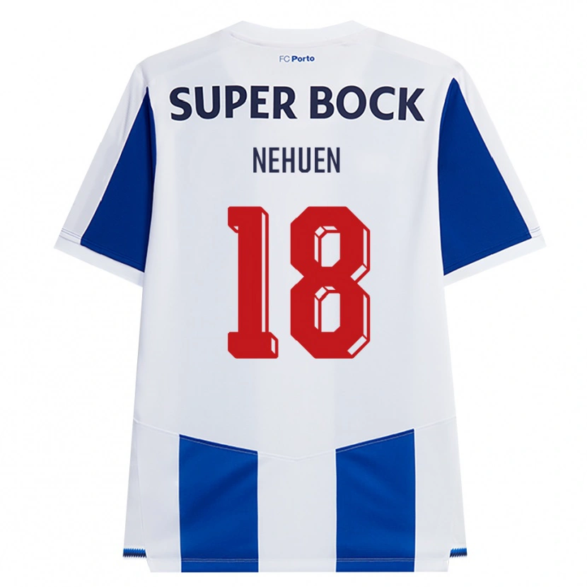 Danxen Bambino Maglia Nehuén Pérez #18 Blu Bianco Rosso Kit Gara Home 2026/27 Maglietta