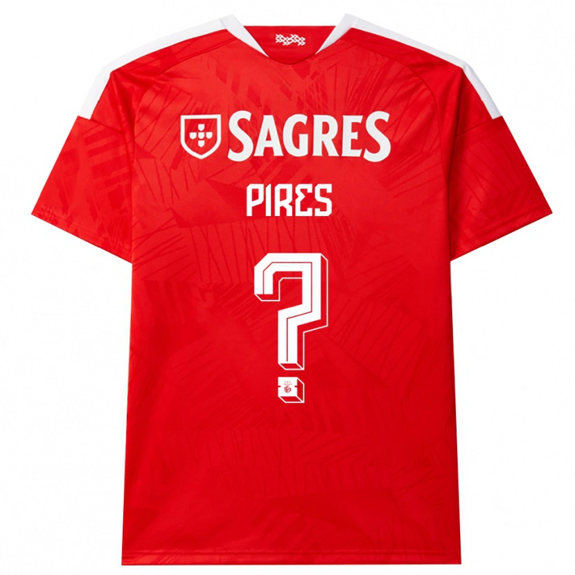 Danxen Bambino Maglia Manuel Pires #0 Rosso Bianco Giallo Kit Gara Home 2026/27 Maglietta