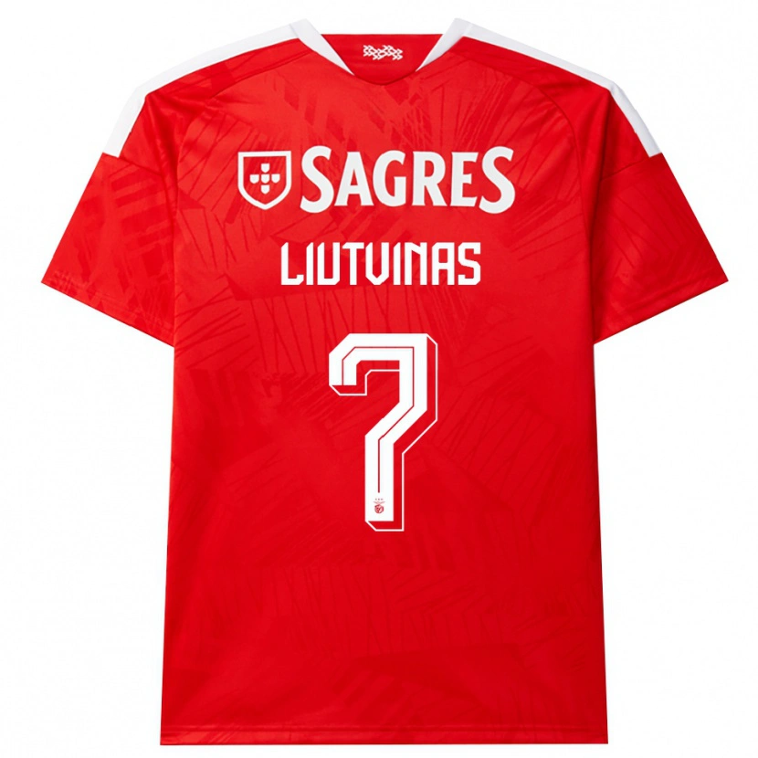Danxen Bambino Maglia Kristupas Liutvinas #7 Rosso Bianco Giallo Kit Gara Home 2026/27 Maglietta