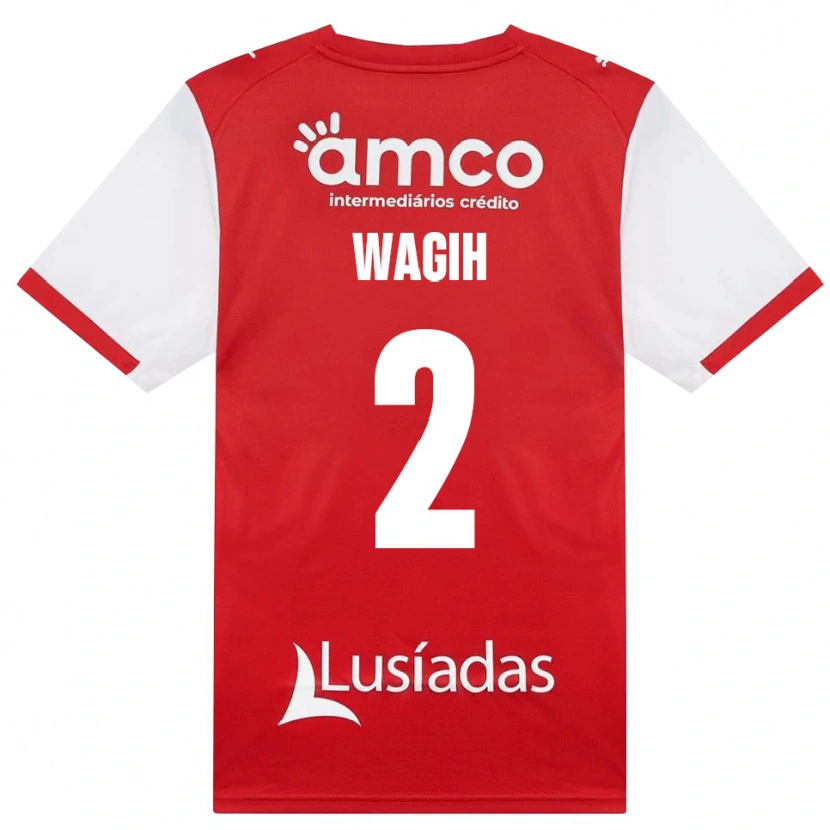 Danxen Bambino Maglia Youssef Wagih #2 Bianco Rosso Nero Kit Gara Home 2026/27 Maglietta