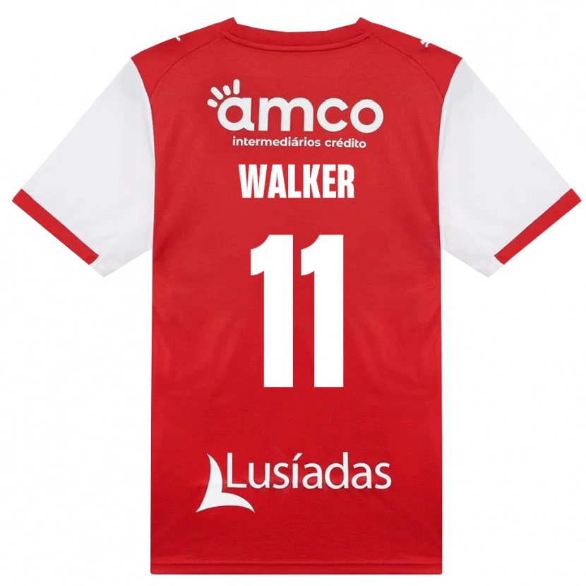 Danxen Bambino Maglia Ellie Walker #11 Bianco Rosso Nero Kit Gara Home 2026/27 Maglietta