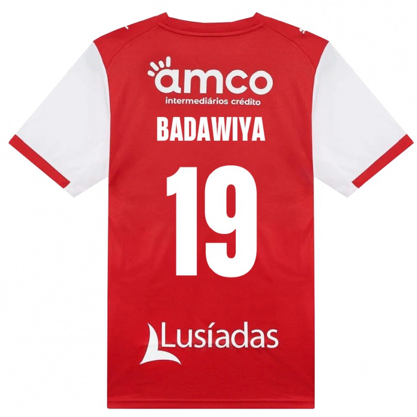 Danxen Bambino Maglia Rola Badawiya #19 Bianco Rosso Nero Kit Gara Home 2026/27 Maglietta