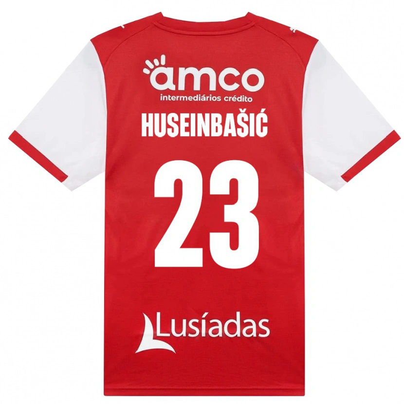 Danxen Bambino Maglia Denis Huseinbasic #23 Bianco Rosso Nero Kit Gara Home 2026/27 Maglietta