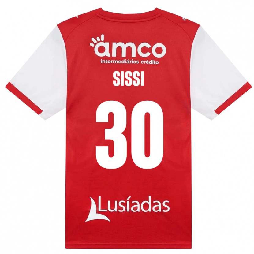 Danxen Bambino Maglia Sissi #30 Bianco Rosso Nero Kit Gara Home 2026/27 Maglietta